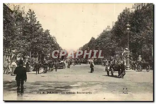 Paris Cartes postales Les grands boulevards