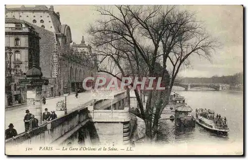 Paris Cartes postales Gare d&#39orleans et la Seine