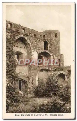 Cartes postales Ruine Rheinfels bei St Goar a Rh Innerer Burghof