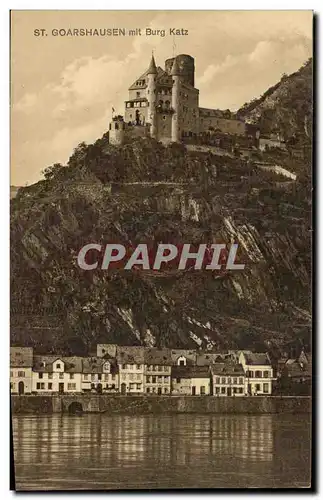 Cartes postales St Goardshausen mit Burg Katz