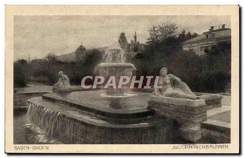 Cartes postales Baden Baden Josephinenbrunnen