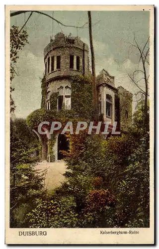 Cartes postales Duisburg Kaiserbergturm Ruine