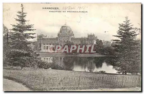 Cartes postales Hannover Maschpark mit Prinzialmuseum
