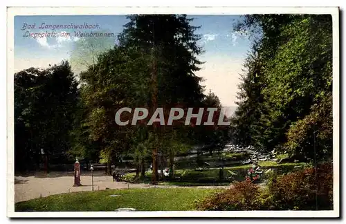 Cartes postales Bad Langenschwalbach Liegeplatz am Weinbrunnen