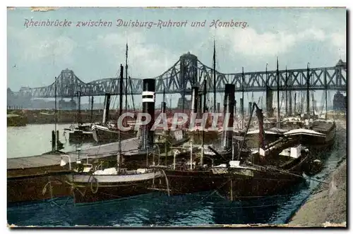 Cartes postales Rheinbrucke zwischen Duisburg Ruhrort und Homberg