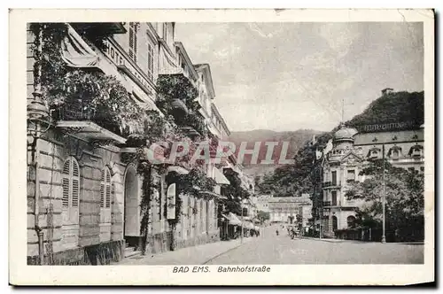 Cartes postales Bad Ems Bahnhofstrasse