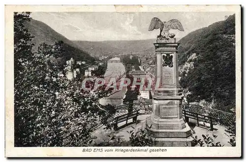 Cartes postales Bad Ems vom Kriegerdenkmal gesehen Aigle Eagle