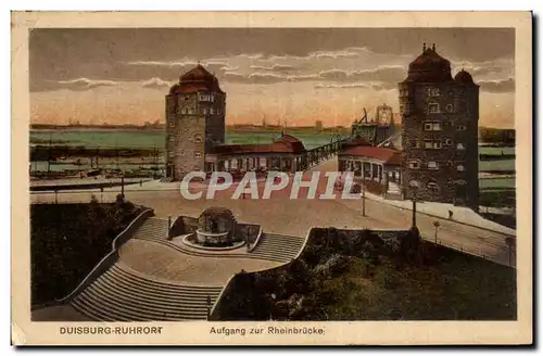 Cartes postales Duisburg Ruhrfort Aufgang zur Rheinbrucke