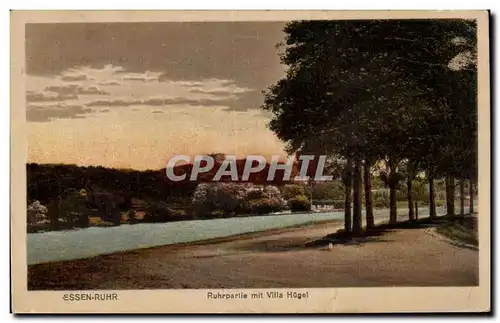 Cartes postales Essen Duhr Ruhrpartie mit Villa Hugel