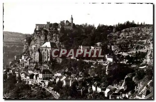 Cartes postales moderne Rocamadour Vue generale de la ville des sanctuaires et du chateau