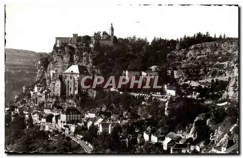 Moderne Karte Rocamadour Vue generale de la ville des sanctuaires et du chateau