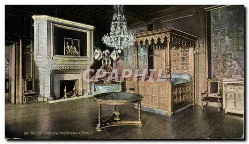 Pau - Le Chateau - Le Lit et le Berceau d&#39Henri IV - Cartes postales