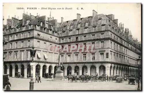 Paris - 1 - Hotel Regina - Rue de Rivoli - Cartes postales -