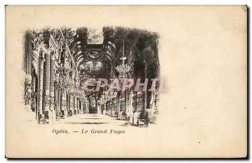 Paris - 9 - Opera - Le Grand Foyer - Ansichtskarte AK -