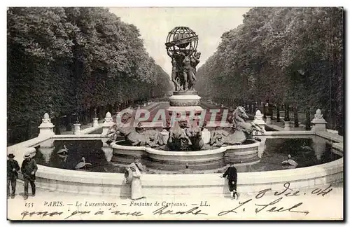 Paris - 6 - Jardin du Luxembourg - Fontaine Carpeaux - Ansichtskarte AK