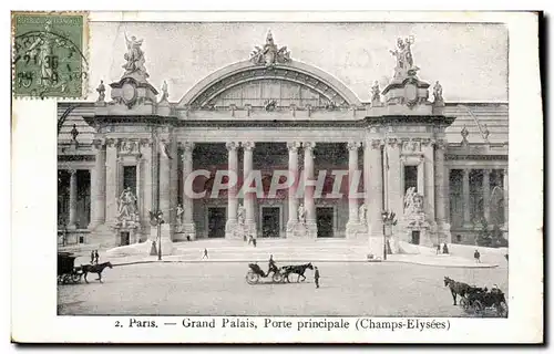 Paris - 8 - Le Grand Palais- Porte Principale Ansichtskarte AK