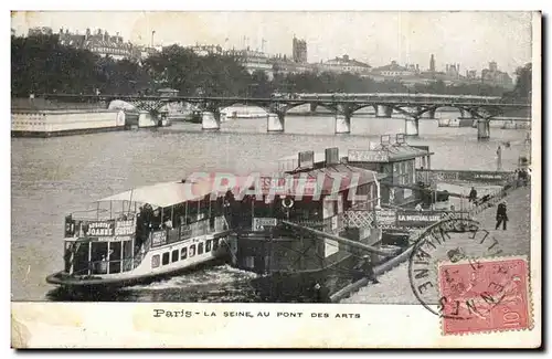 Paris - 1 - Pont des Arts - La Seine - Cartes postales