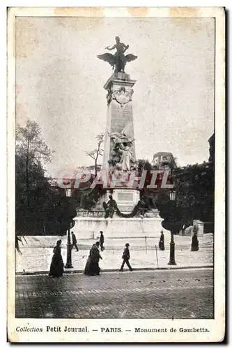 Paris - 1 - Monument de Gambetta - Collection Petit Journal - Ansichtskarte AK