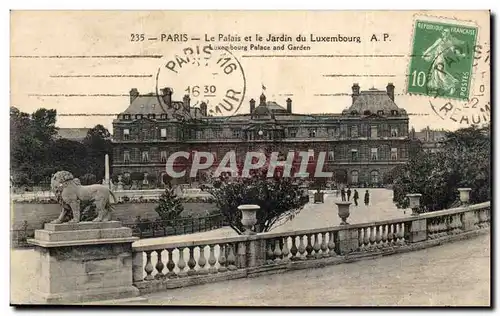 Paris - 6 - Le Palais et le Jardin du Luxembourg - lion - Ansichtskarte AK