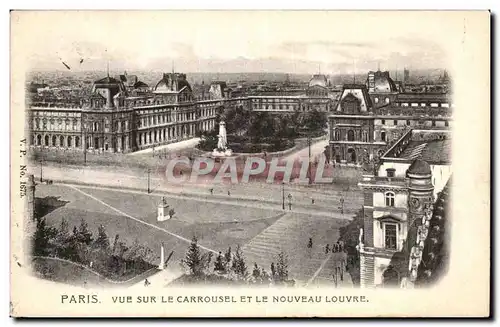 Paris - 1 - Vue sur le Carrousel et le Nouveau Louvre - Ansichtskarte AK