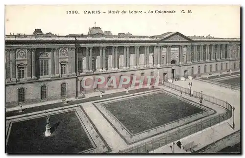 Paris - 1 - Musee du Louvre - La Colonnade - Ansichtskarte AK