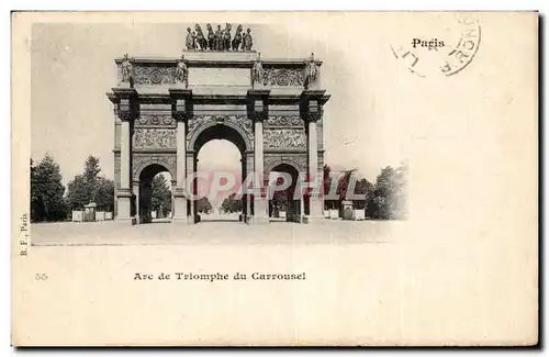 Paris - 1 - L&#39Arc du Triomphe du Carrousel Cartes postales