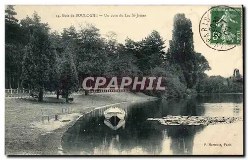 Paris - 16 - Bois de Boulogne - Un Coin du Lac St James - Ansichtskarte AK