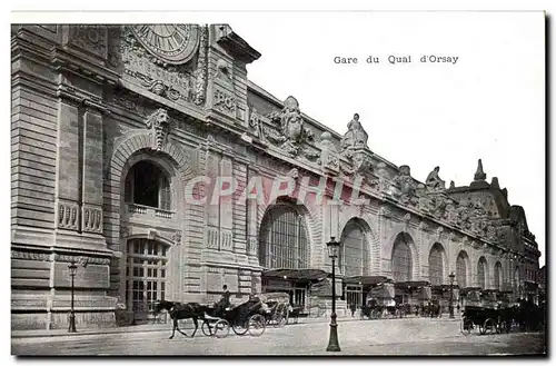 Paris - 7 - Gare d&#39Orleans - Quai d&#39Orsay - Cartes postales