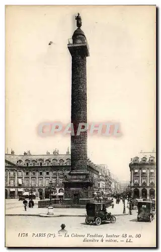 Paris - 1 - La Colonne Vendome - Cartes postales