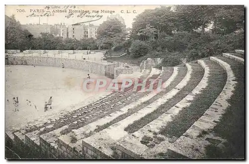 Paris - 5 - Rue Monge - Arenes Romaines - Ansichtskarte AK