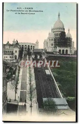 Paris - 18 - Sacre Coeur - Montmartre - Funiculaire - Cartes postales