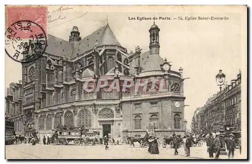 Cartes postales Paris eglises Eglise Sainte Eustache