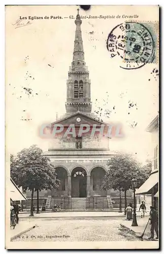 Paris - 15 - Saint Jean Baptiste de Grenelle - Ansichtskarte AK