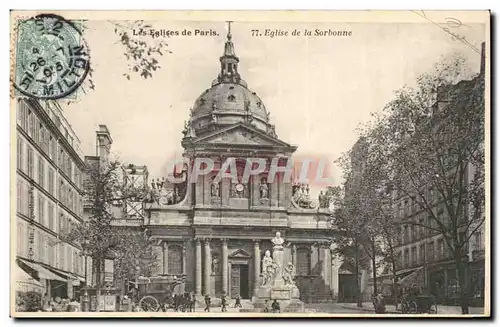 Paris - 5 - Eglise de la Sorbonne - Ansichtskarte AK