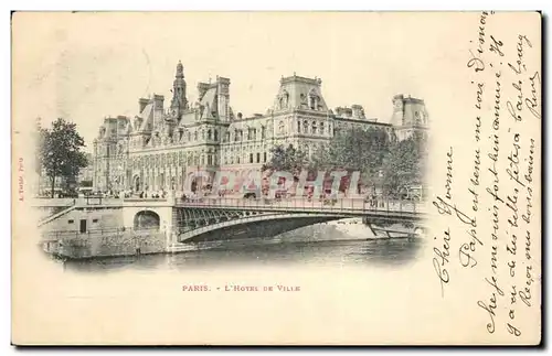 Paris - 4 - Hotel de Ville - Cartes postales