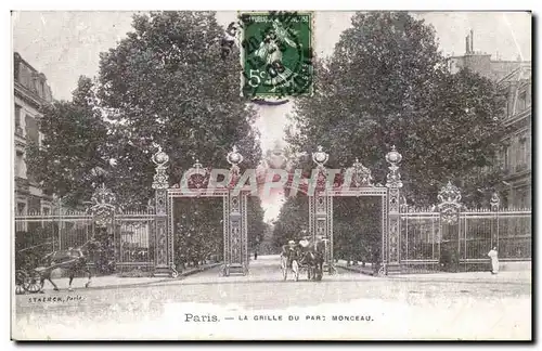 Paris - 8 - Grille du Parc Monceau - Cartes postales