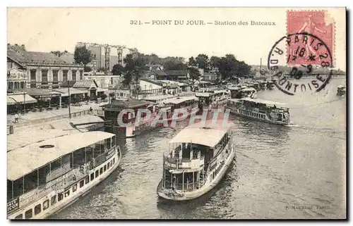 Paris - 1 - Point du Jour - Station des Bateaux - Ansichtskarte AK