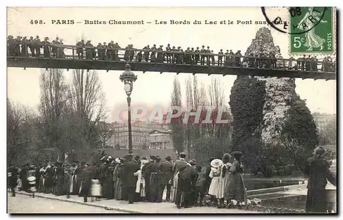 Paris - 19 - Buttes Chaumont - Les Bords du Lac - Ansichtskarte AK