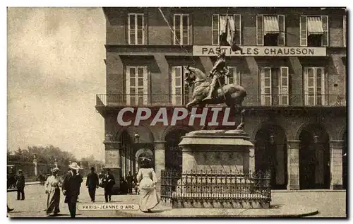 Paris - 1 - Pastilles Chausson - Statue de Jeanne d&#39Arc - Ansichtskarte AK