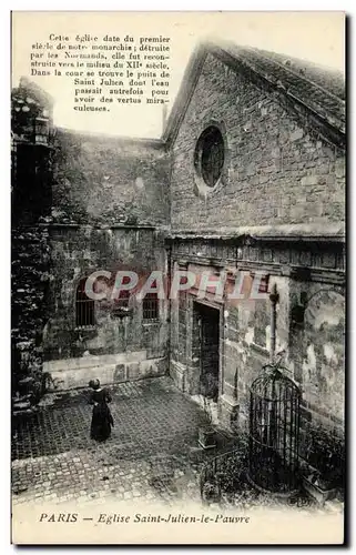 Paris - 5 - Eglise Saint Julien le Pauvre - Ansichtskarte AK