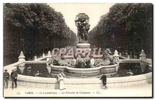 Paris - 6 - Jardin du Luxembourg - Fontaine de Carpeaux Ansichtskarte AK