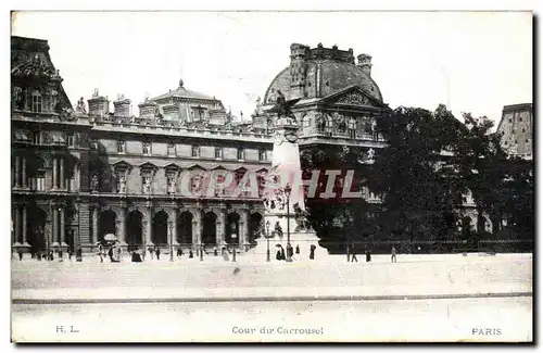 Paris -1 - Cour du Carrousel - Ansichtskarte AK