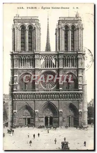 Paris - 4 - Eglise Notre Dame - Cartes postales