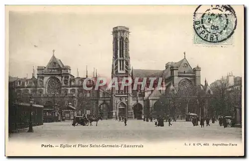 Paris - 1 - Eglise et Place Saint Germain l&#39Auxerrois - Cartes postales