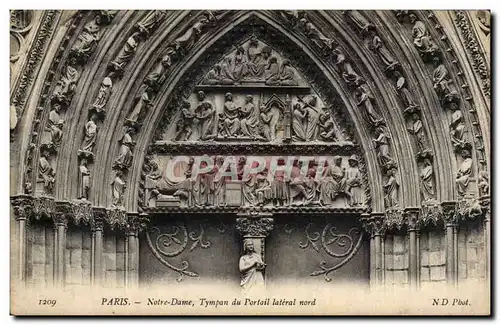 Paris - 4 - Notre Dame - Portail - Cartes postales