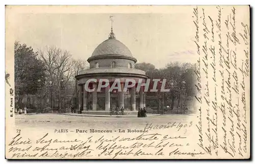 Paris - 8 - Parc Monceau - La Rotonde - Ansichtskarte AK