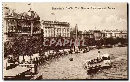 Angleterre - England - London - Cleopatra&#39s Needle - The Thames Embankment - Ansichtskarte AK