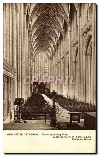 Angleterre - England - Winchester Cathedral - The Nave looking West - Cartes postales