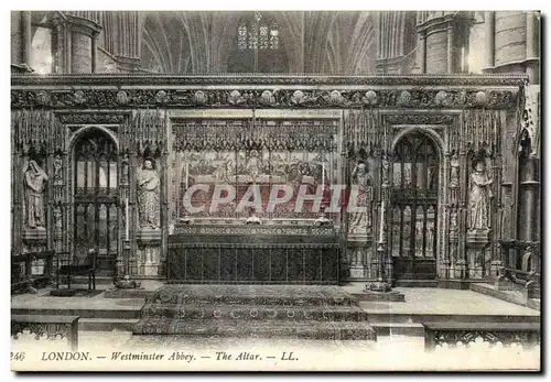 Angleterre - England - London - Westminster Abbey - The Altar- Ansichtskarte AK