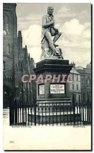 Ecosse - Scotland - Dumfries - Burn&#39s Statue - Ansichtskarte AK